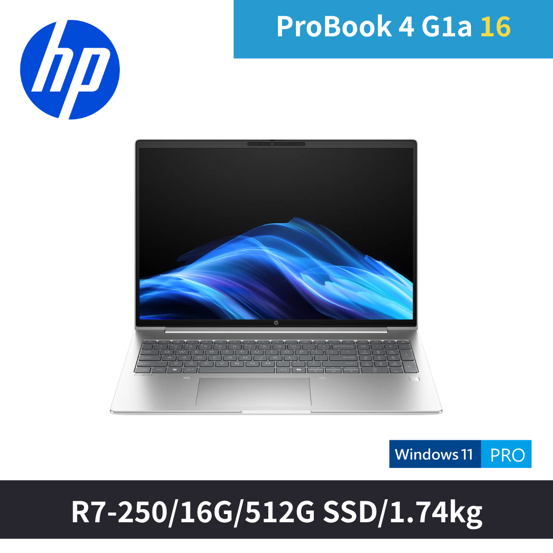 ProBook 4 G1a 16吋R7商用筆電 (D6RA1PC)