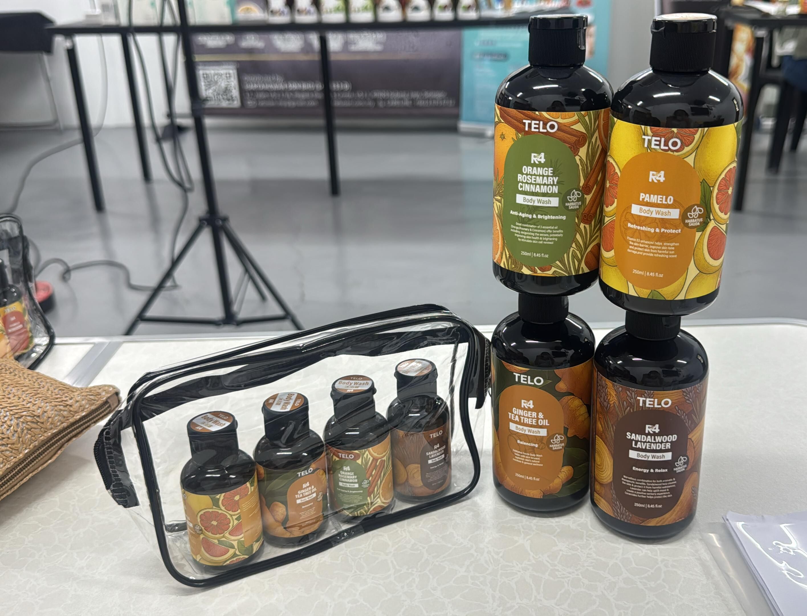 MCT Telo R4能量抗氧化沐浴露系列 SET(共4款各一)