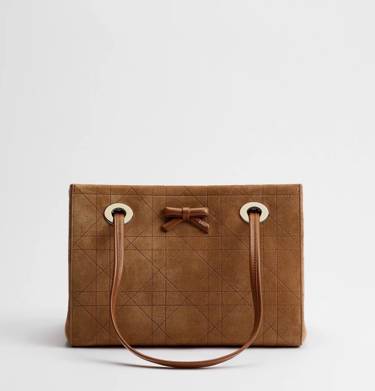 Dior Small Promenade Shopping Bag Bobby 小號 棕色 絨面 手袋 單肩袋