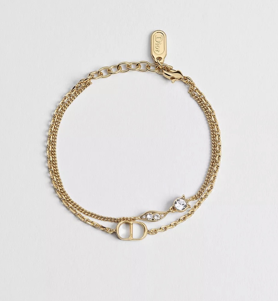Dior CD Mini Lily Bracelet  金色 金屬經典標誌靈動手鏈