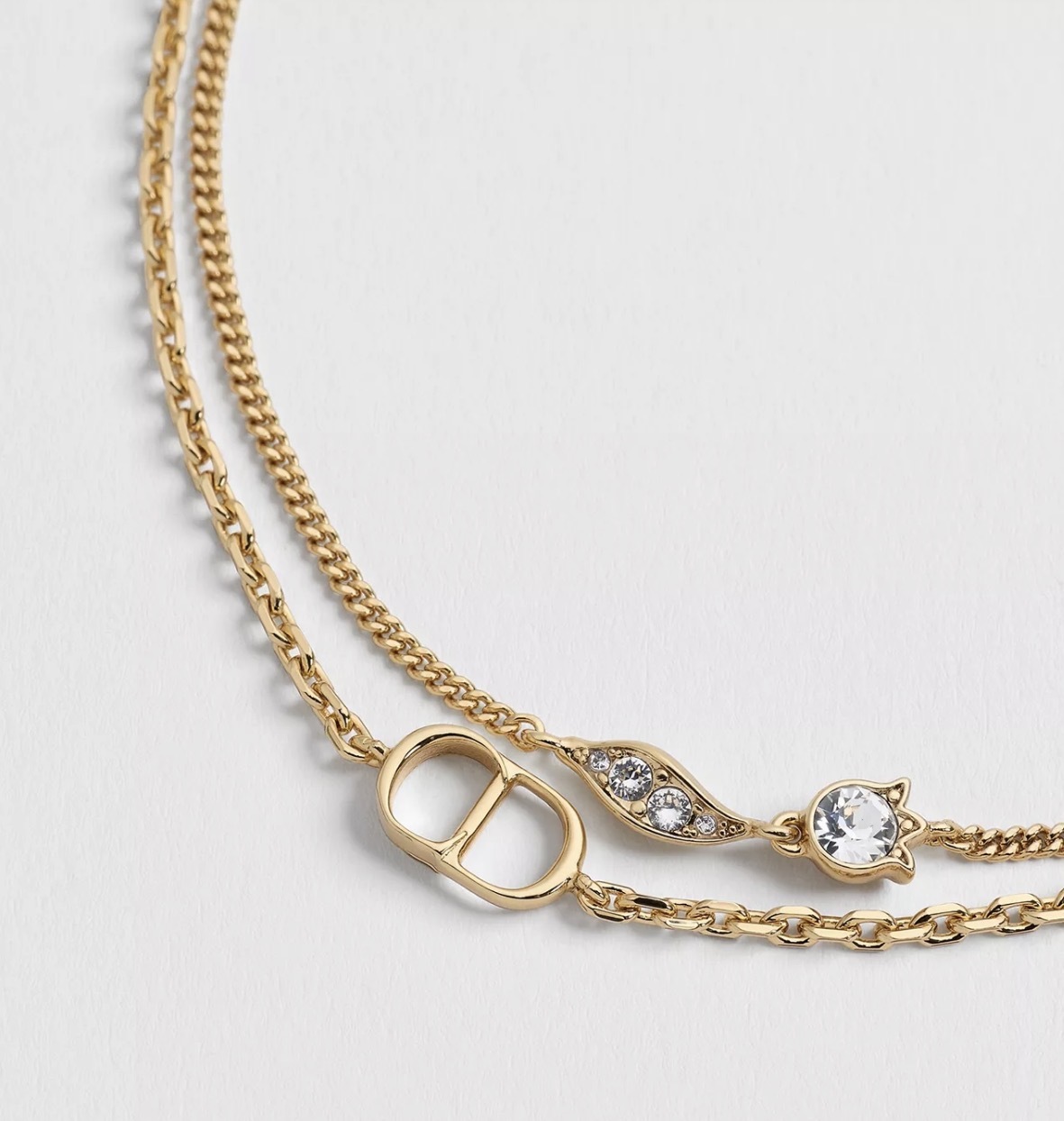 Dior CD Mini Lily Bracelet  金色 金屬經典標誌靈動手鏈