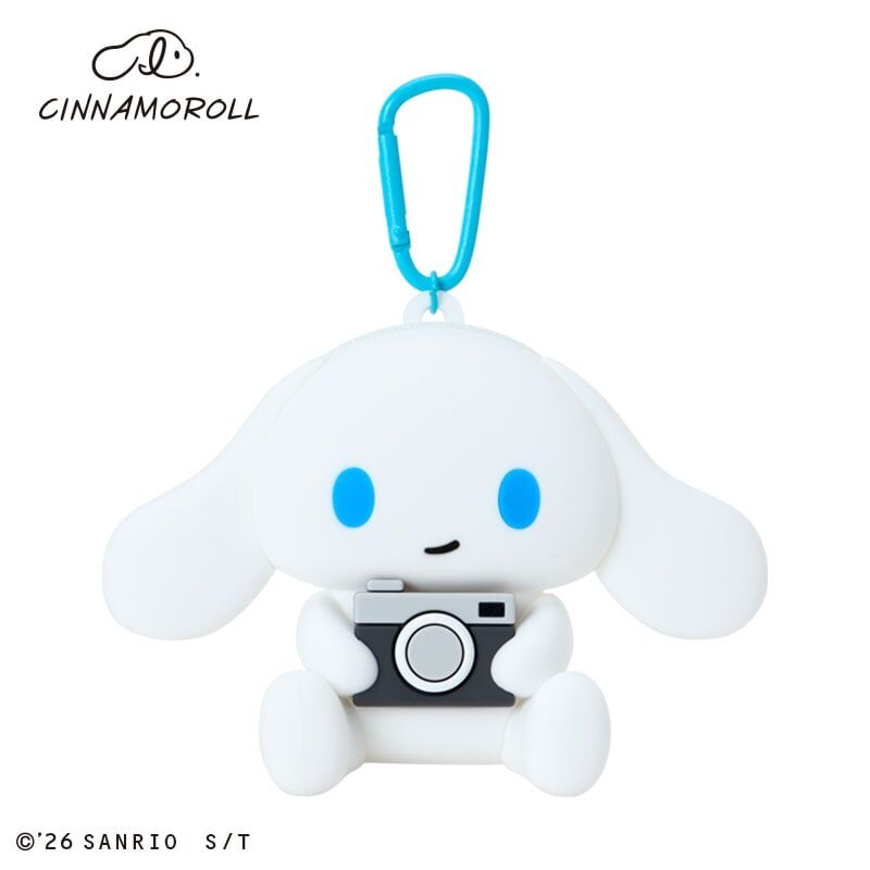日本 Sanrio I.Cinnamoroll 玉桂狗 郊遊系列 D-Cut矽膠袋連爬山扣