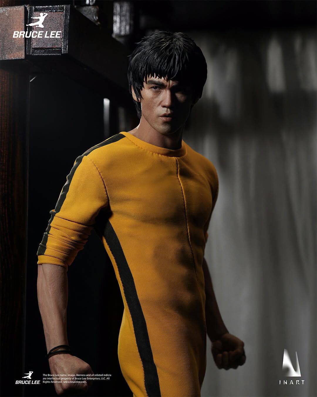 INART - 李小龍（黃色連體服）1/6可動人偶 - INART官方香港合作代理店
