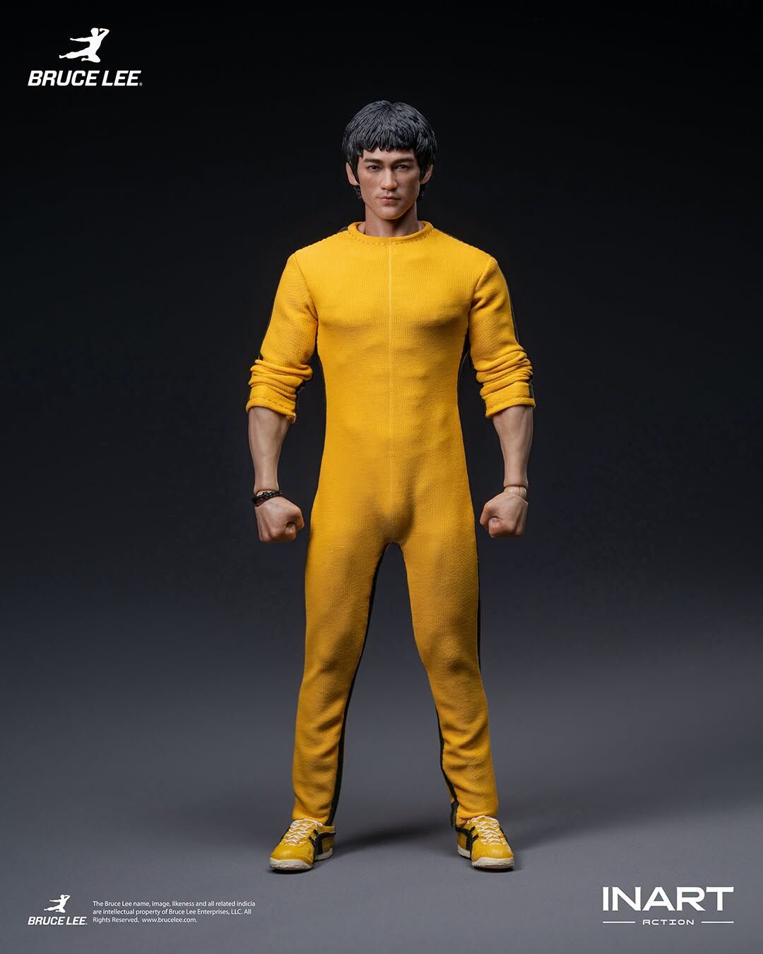 INART Action - 李小龍（黃色連體服）1/12可動人偶 - INART官方香港合作代理店
