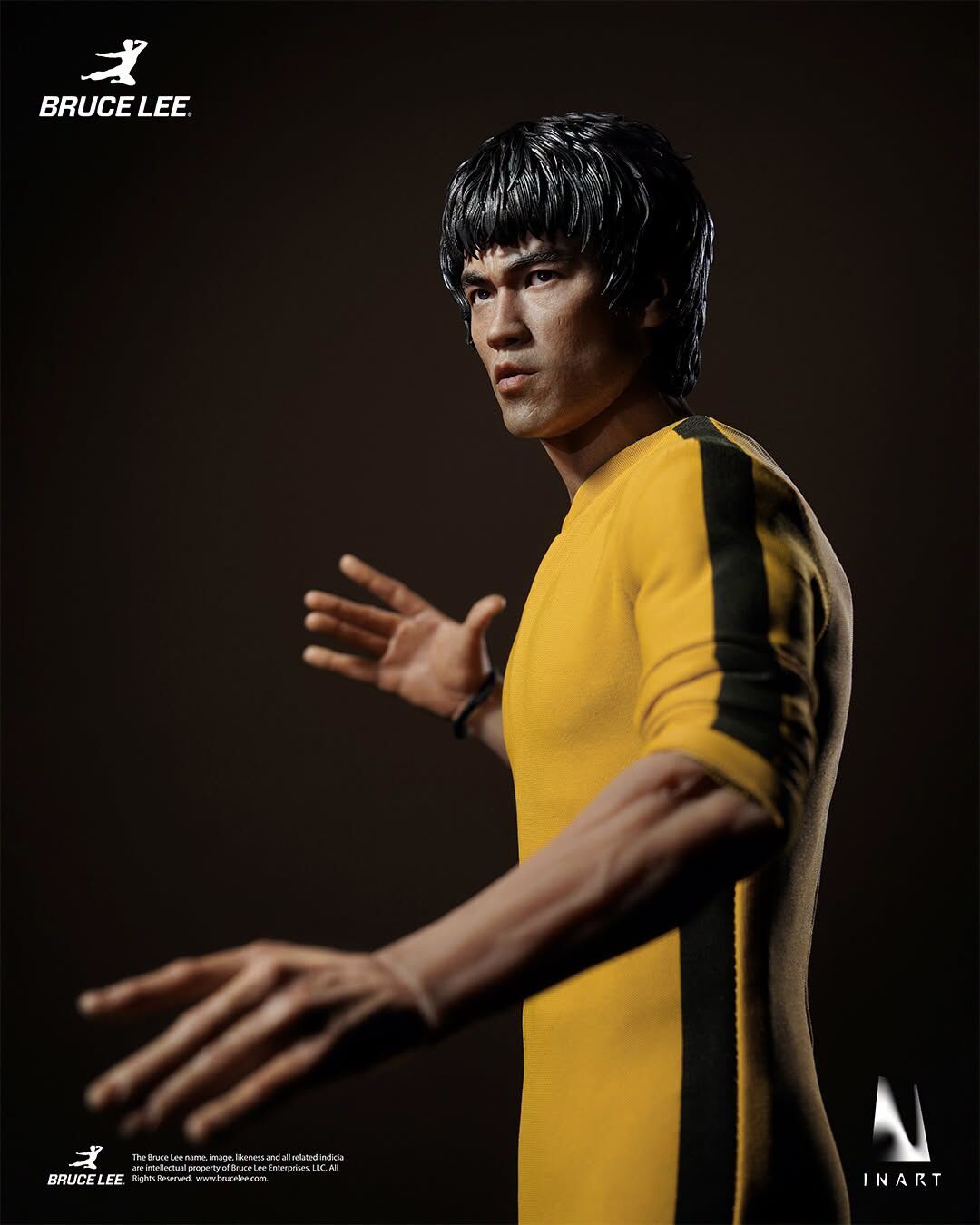 INART - 李小龍（黃色連體服）1/6可動人偶 - INART官方香港合作代理店