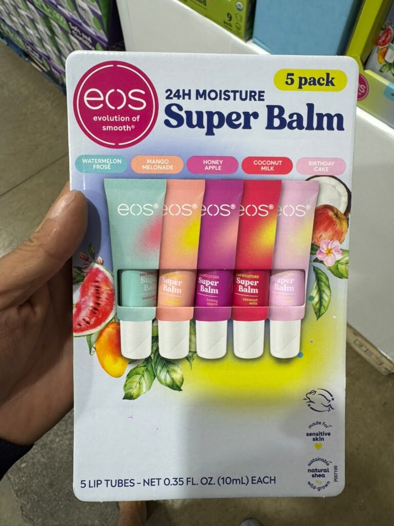 DS006 eos 24小時保濕超級護唇膏組合包 5支裝