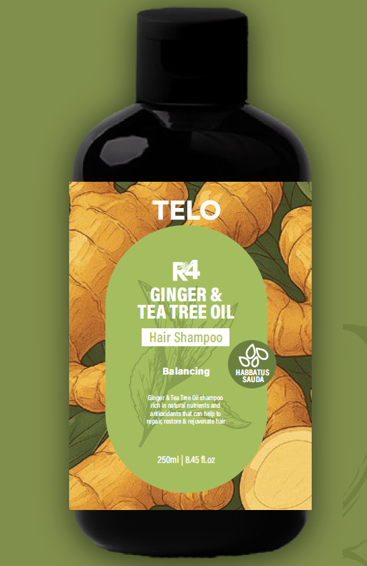 MCT Telo R4 生薑＆茶樹頭皮平衡洗髮素250ml  *防止頭皮微生物群滋生和水分平衡被破壞*