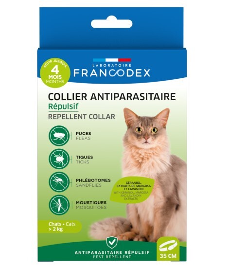 法國Francodex 驅蝨帶 成貓