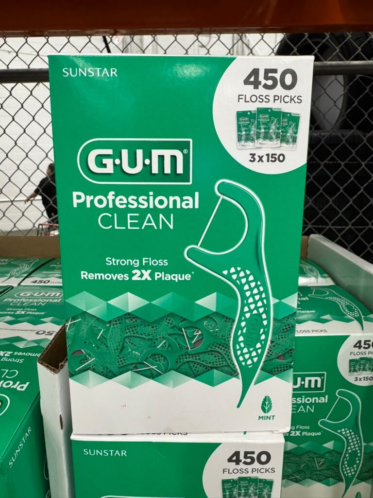 DS016 G·U·M Professional Clean 專業潔淨薄荷風味牙線棒 450支