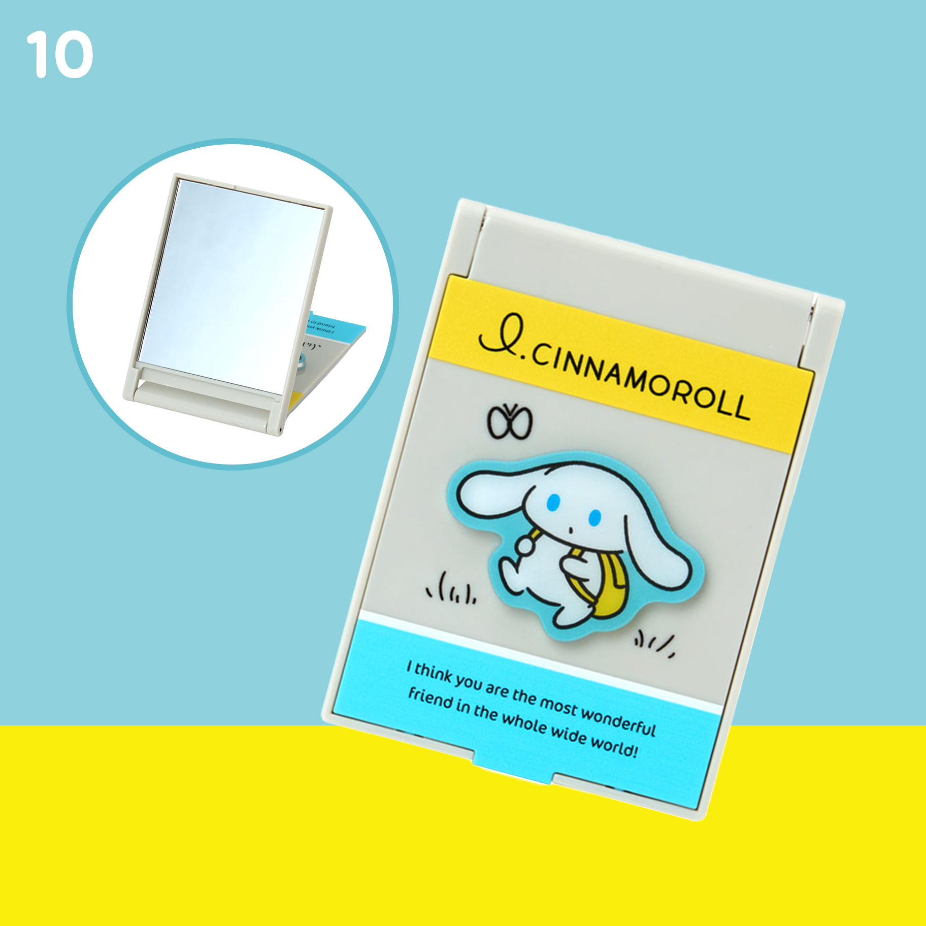 日本 Sanrio I.Cinnamoroll 玉桂狗 郊遊系列 摺鏡