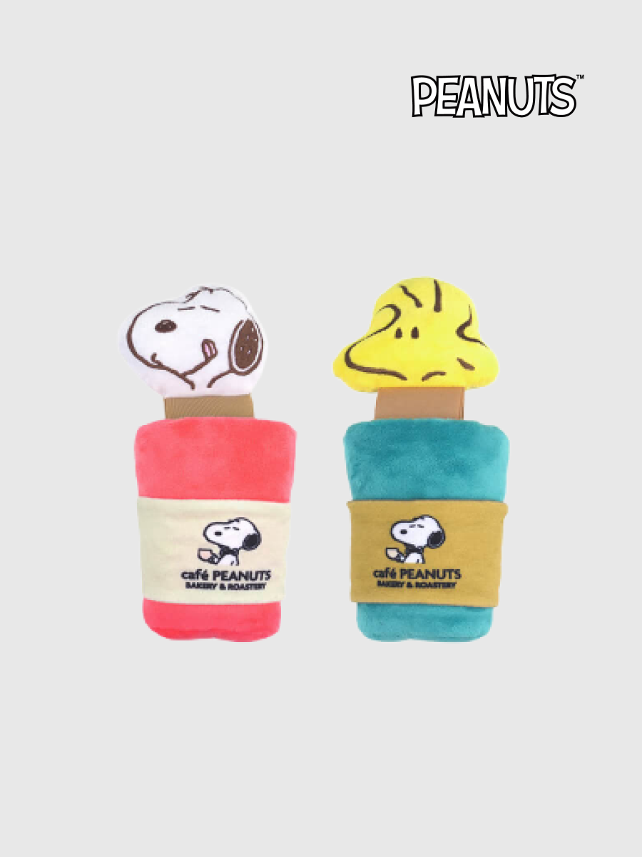 【Peanuts】史努比咖啡藏食發聲玩具