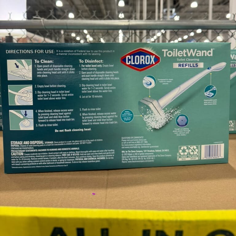 DS027 高樂氏Toilet Wand 拋棄式馬桶清潔刷頭 (36個刷頭連手柄)