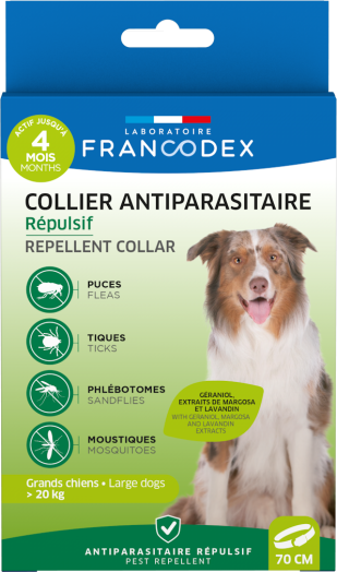 法國Francodex 驅蝨帶 - 大型犬 (70cm)