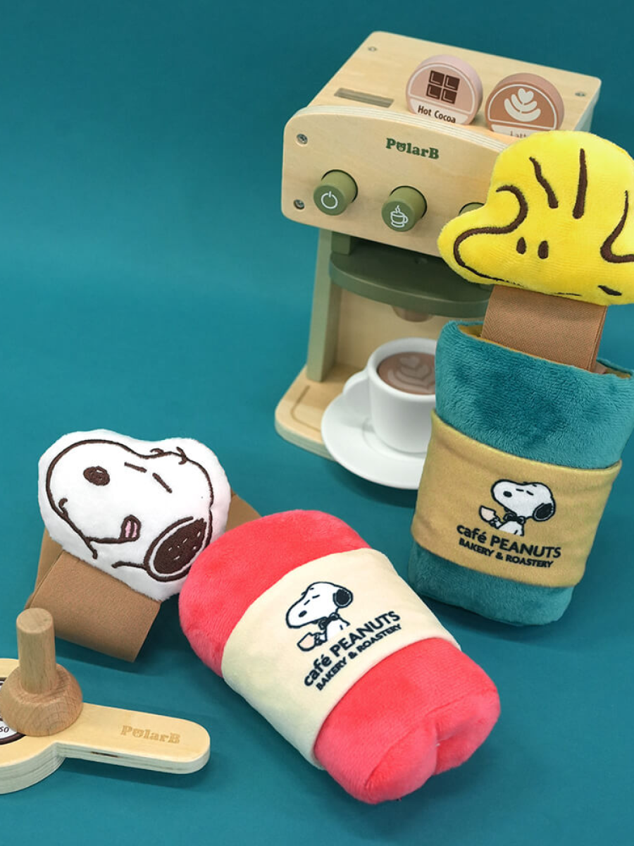 【Peanuts】史努比咖啡藏食發聲玩具