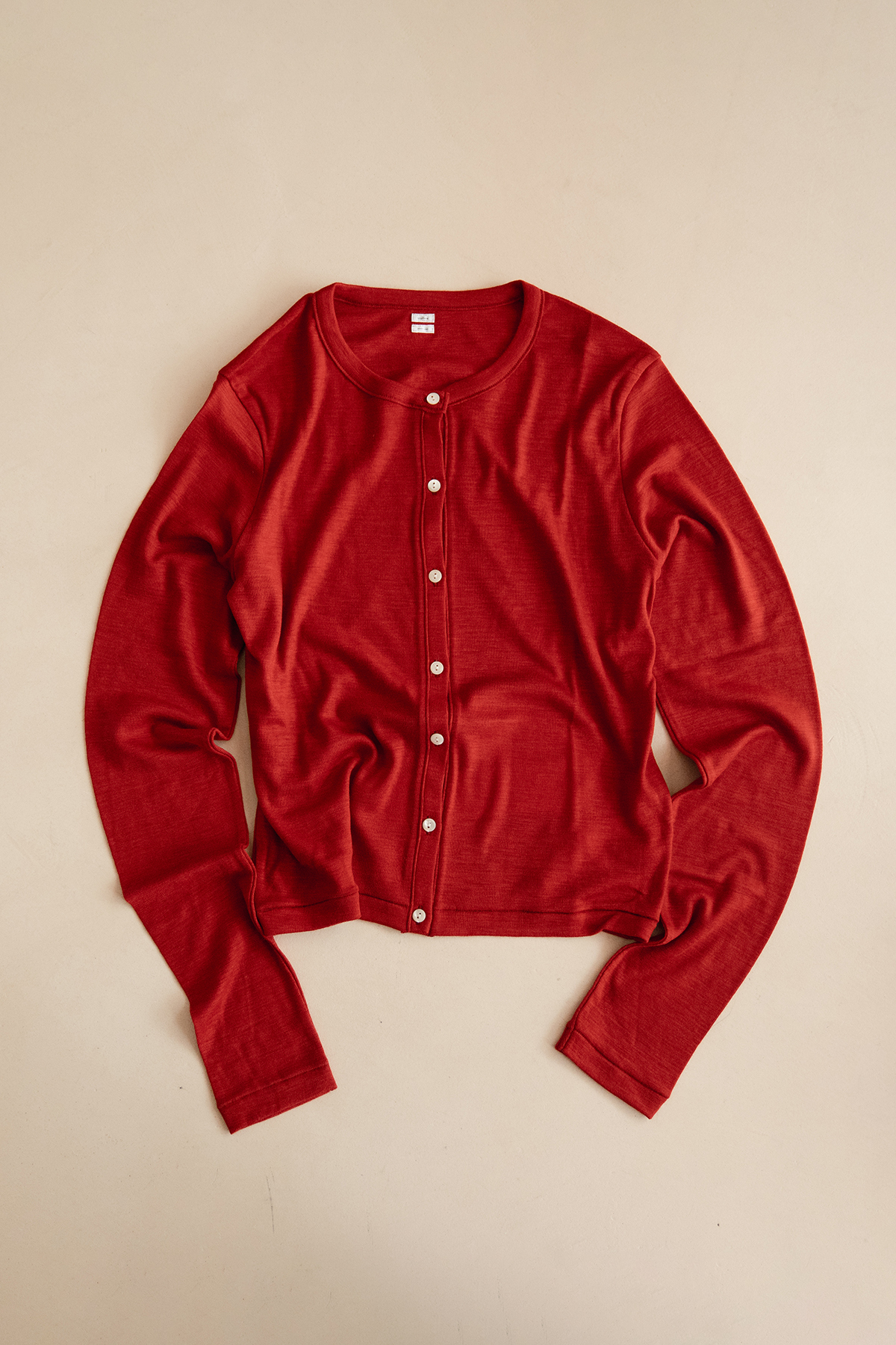 BLURHMS WOOL RIB CARDIGAN (2COL)