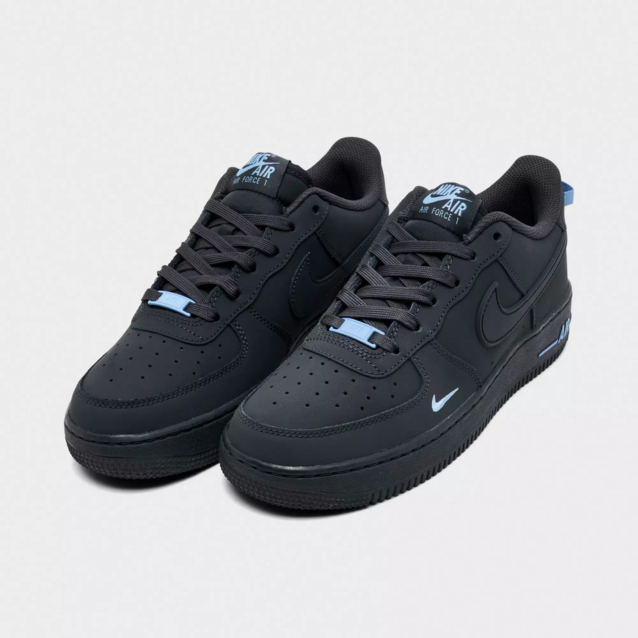 【預訂】NIKE AIR FORCE 1 07 炭灰黑藍-GS