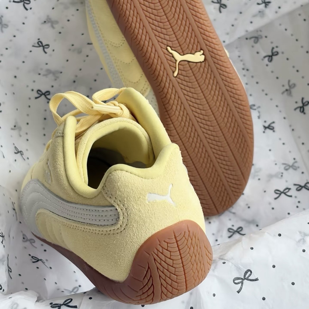 PUMA SPEEDCAT OG 淺黃 膠底 麂皮 復古 休閒鞋 398846-68