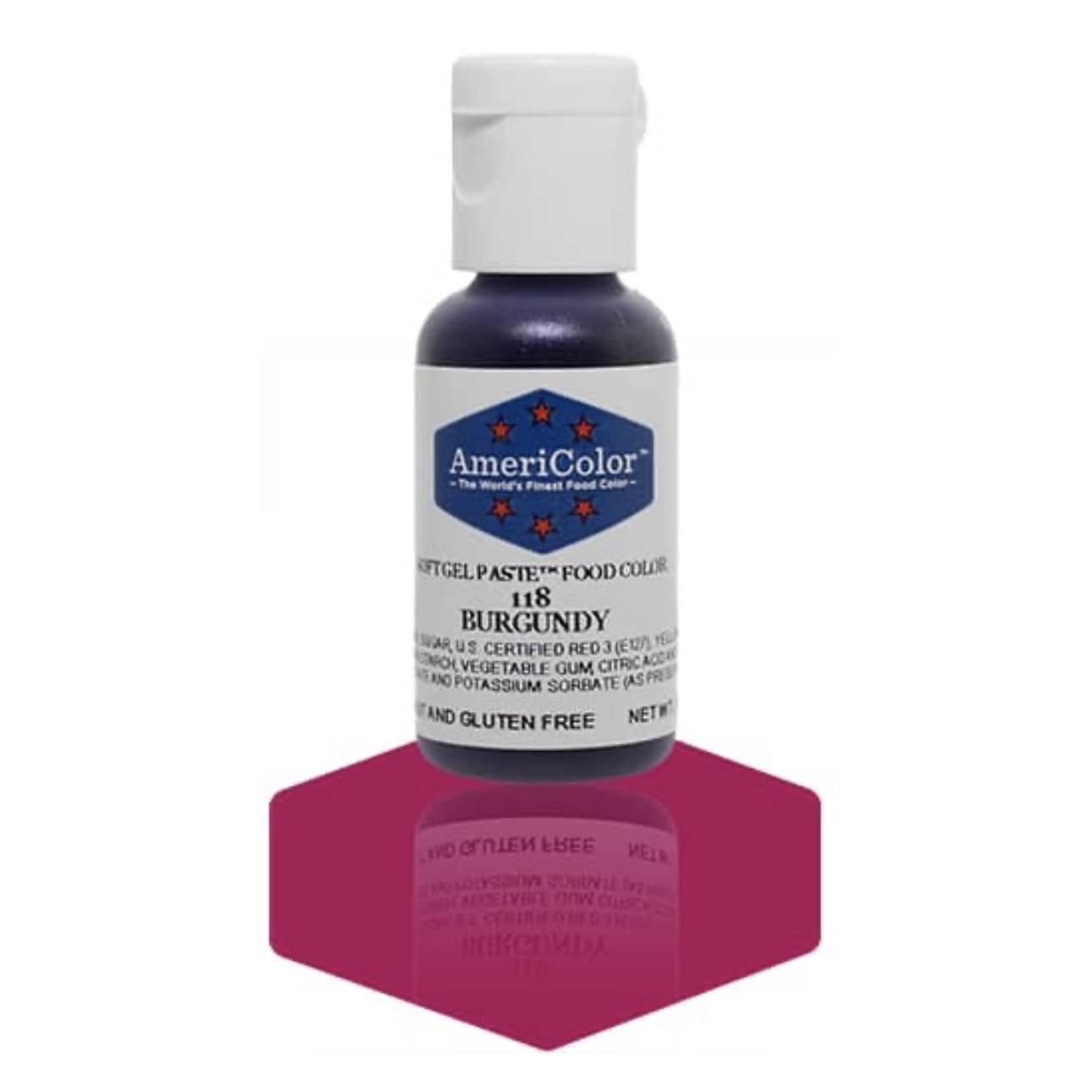 AmeriColor Soft Gel Paste Food Colour Burgundy 21g