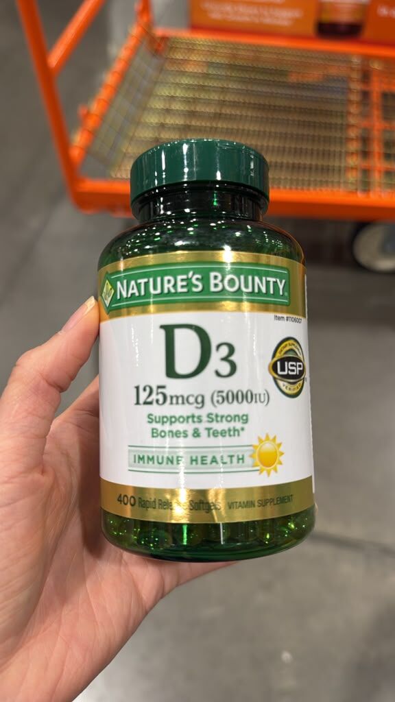 DS052 Nature's Bounty 高效能維他命D3 125MCG速釋軟膠囊400粒 EXP:2029.01