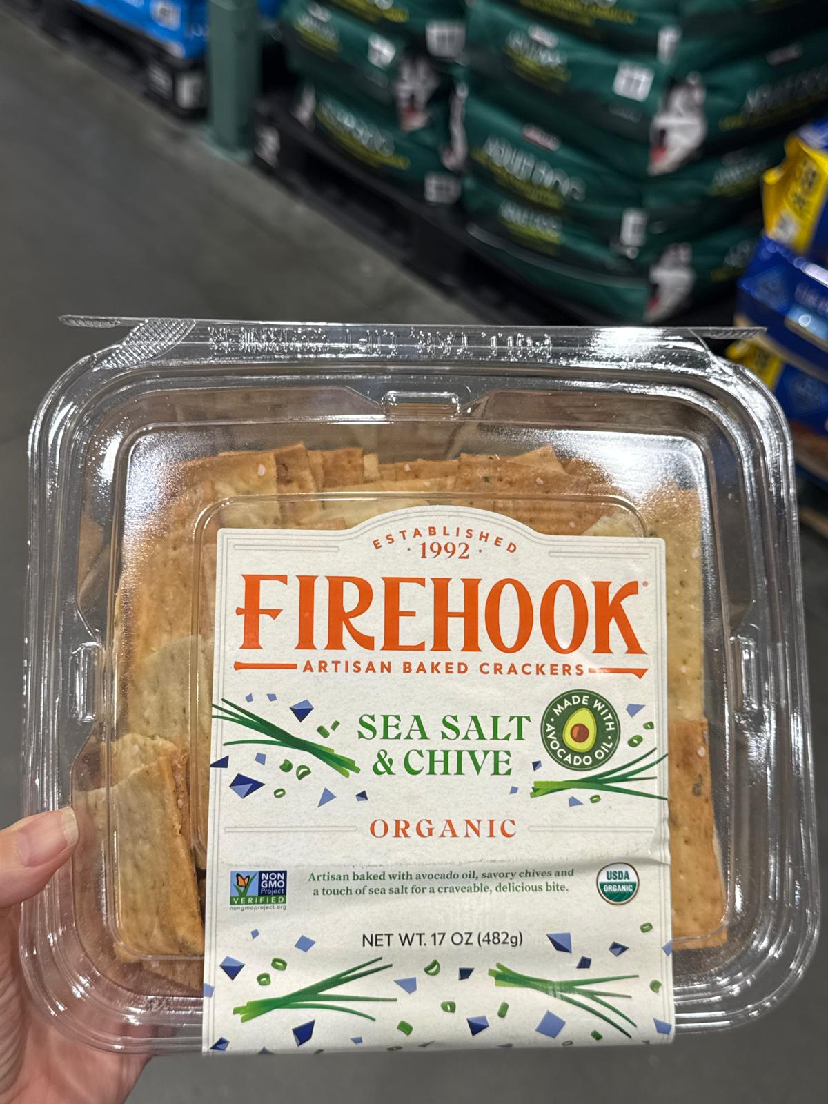 DS072 Firehook 有機海鹽細香蔥手工烘焙餅乾 482g exp: 2027.05
