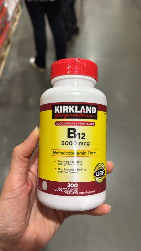 DS054 Kirkland Signature 高純度活性維他命 B12 5000 mcg 速溶含片300粒 EXP:2030.02