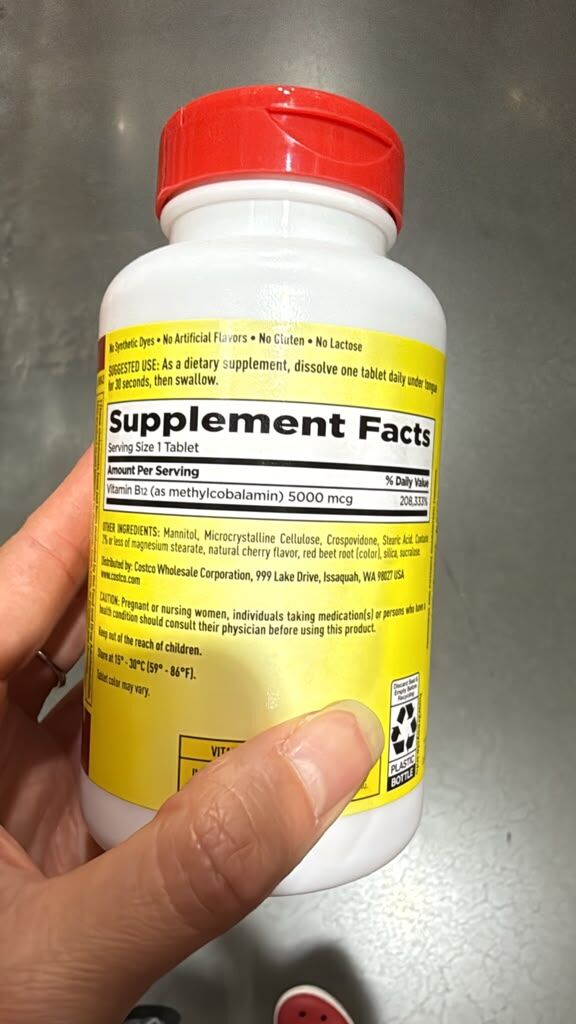 DS054 Kirkland Signature 高純度活性維他命 B12 5000 mcg 速溶含片300粒 EXP:2030.02