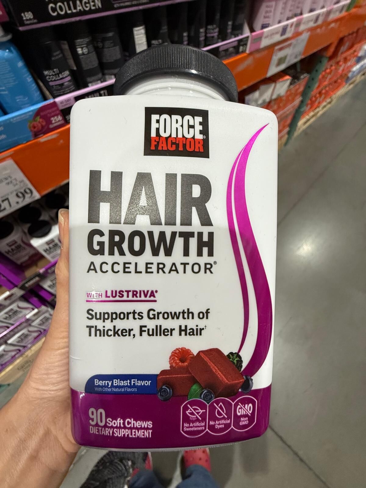DS064 Force Factor 專利生髮加速速效營養軟嚼錠90粒 exp:2028.05