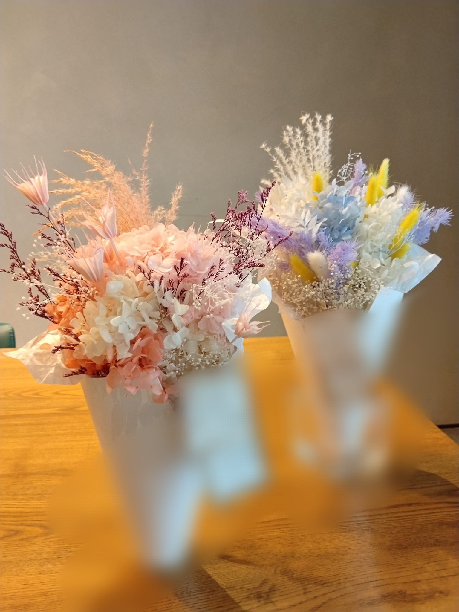 永生花雪糕筒 粉色