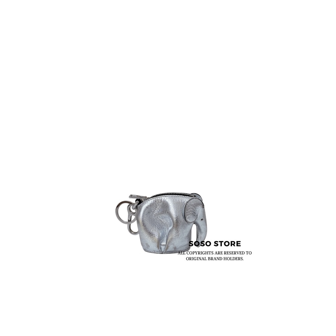 Loewe Elephant Charm - Metallic Silver / SHW