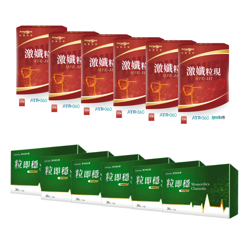 HKFG0822-038 激孅粒現30粒/盒 + 粒即穩30粒/盒 各6盒 (B1)