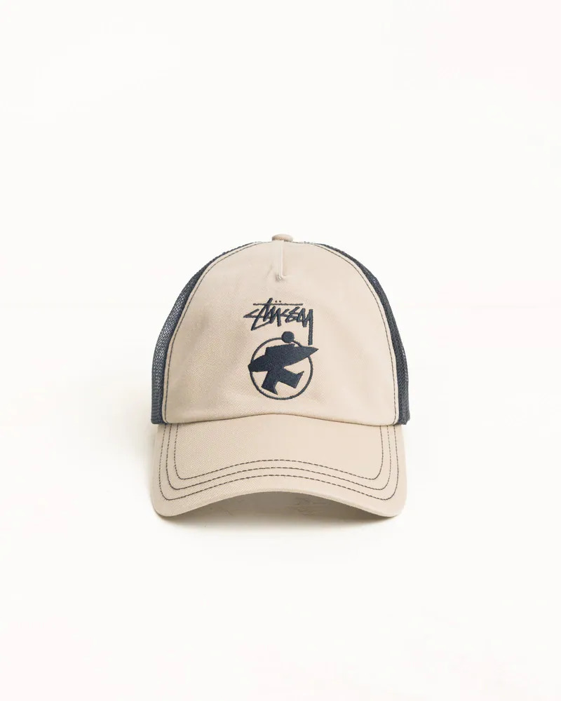 現貨 Stussy Surfman Trucker 衝浪 小人 網帽 帽子