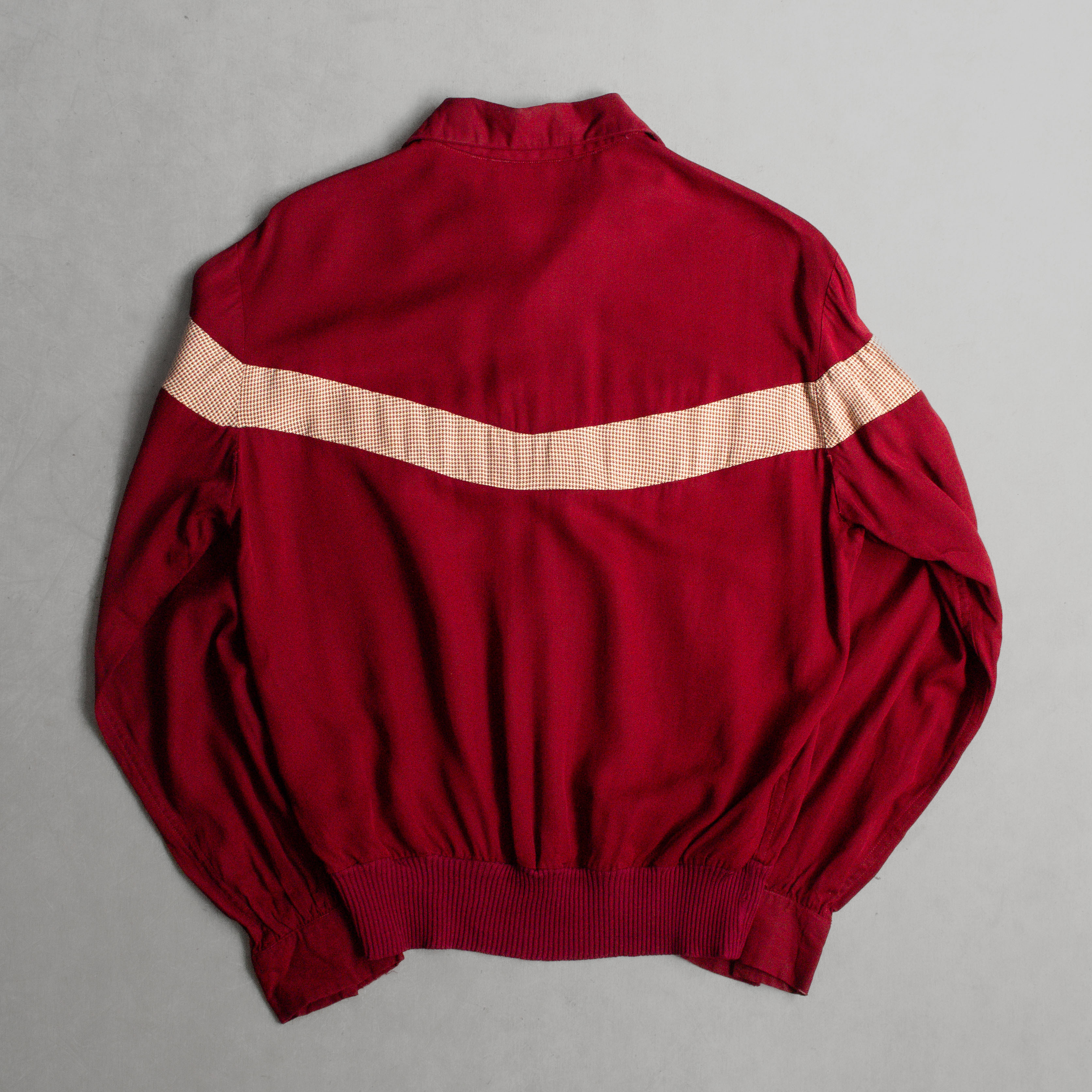 50S MCGREGOR RAYON PULLOVER SHIRT 美國製 酒紅 嫘縈 長袖 套頭襯衫