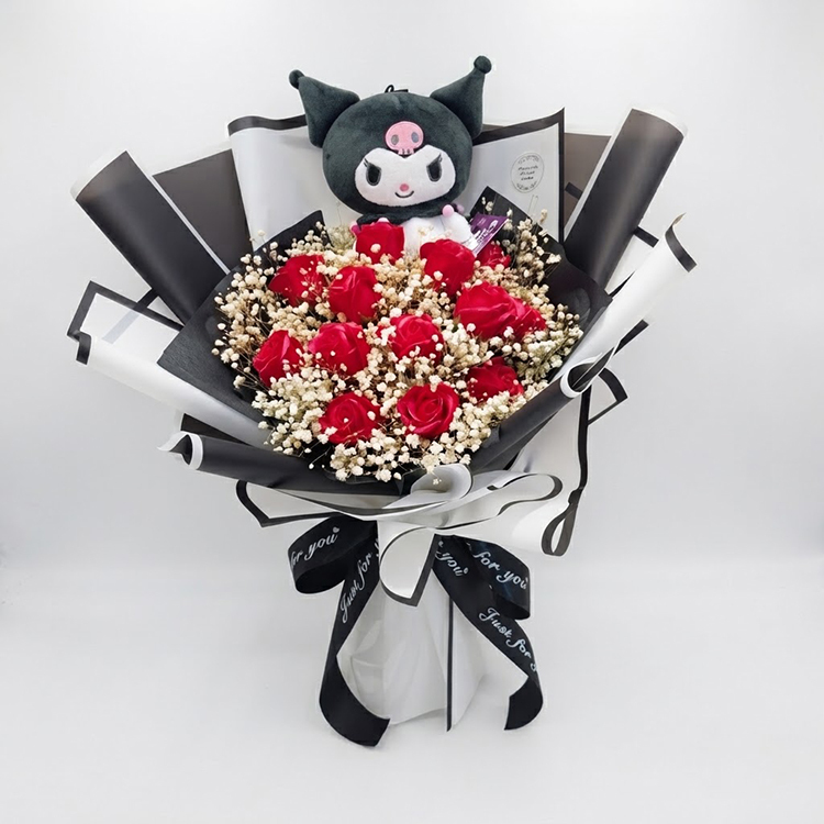 酷洛米（Kuromi）卡通玩偶香皂花束