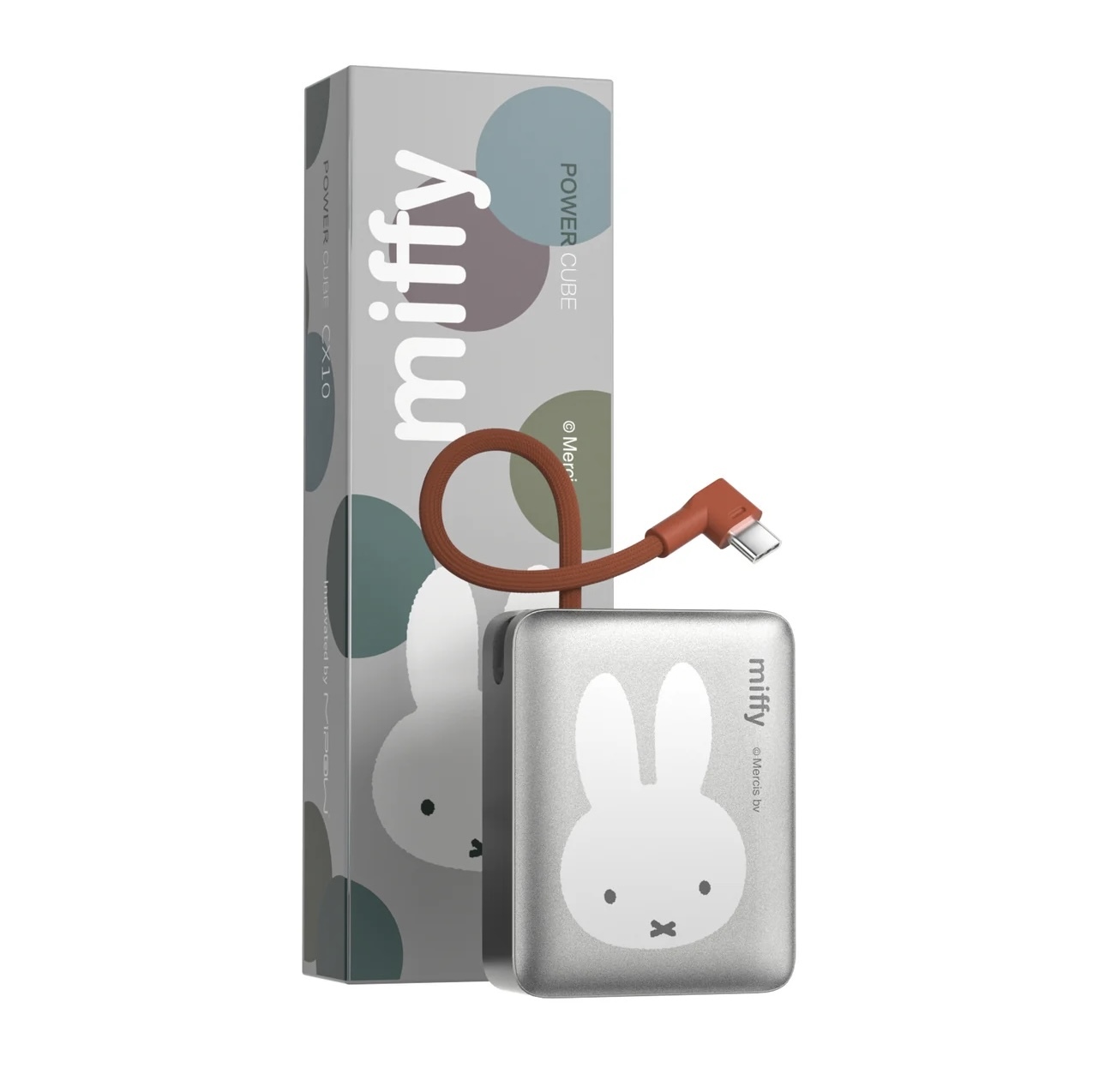 少量現貨｜🐰✨ Miffy Power Cube CX10 行動電源 10000mAh｜銀色 Miffy Edition