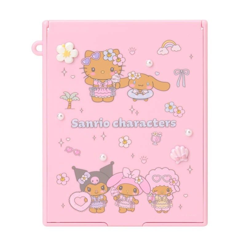 日本 Sanrio 陽光夏日系列 摺鏡 sparkling summer pool party
