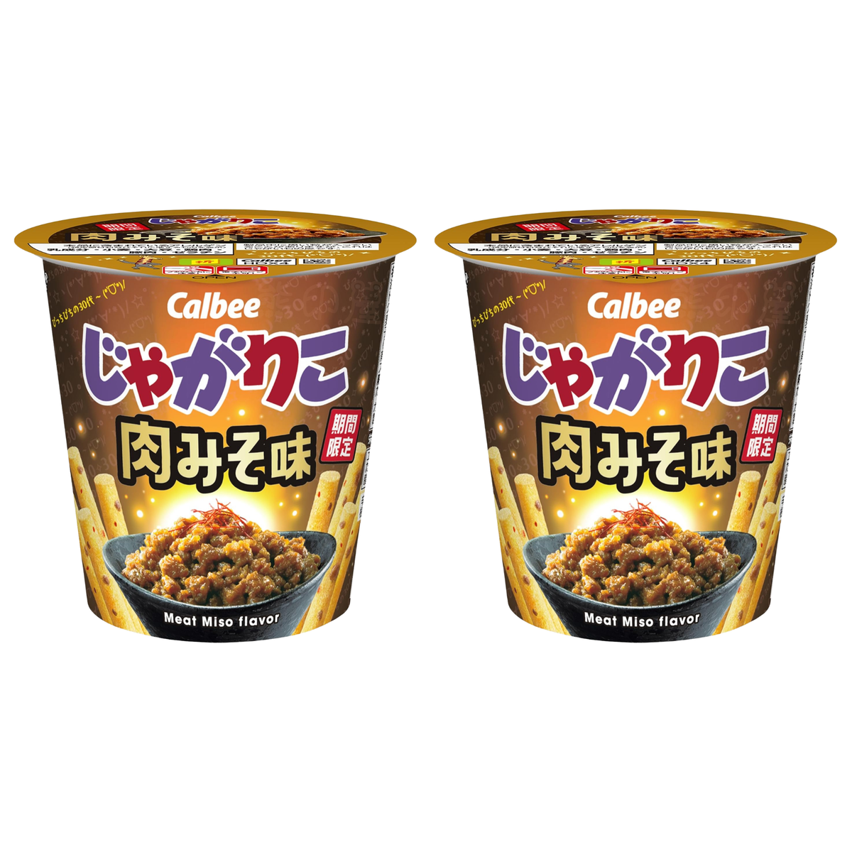 日本卡樂B Jagarico 豬肉味噌薯條杯裝 52G X 2