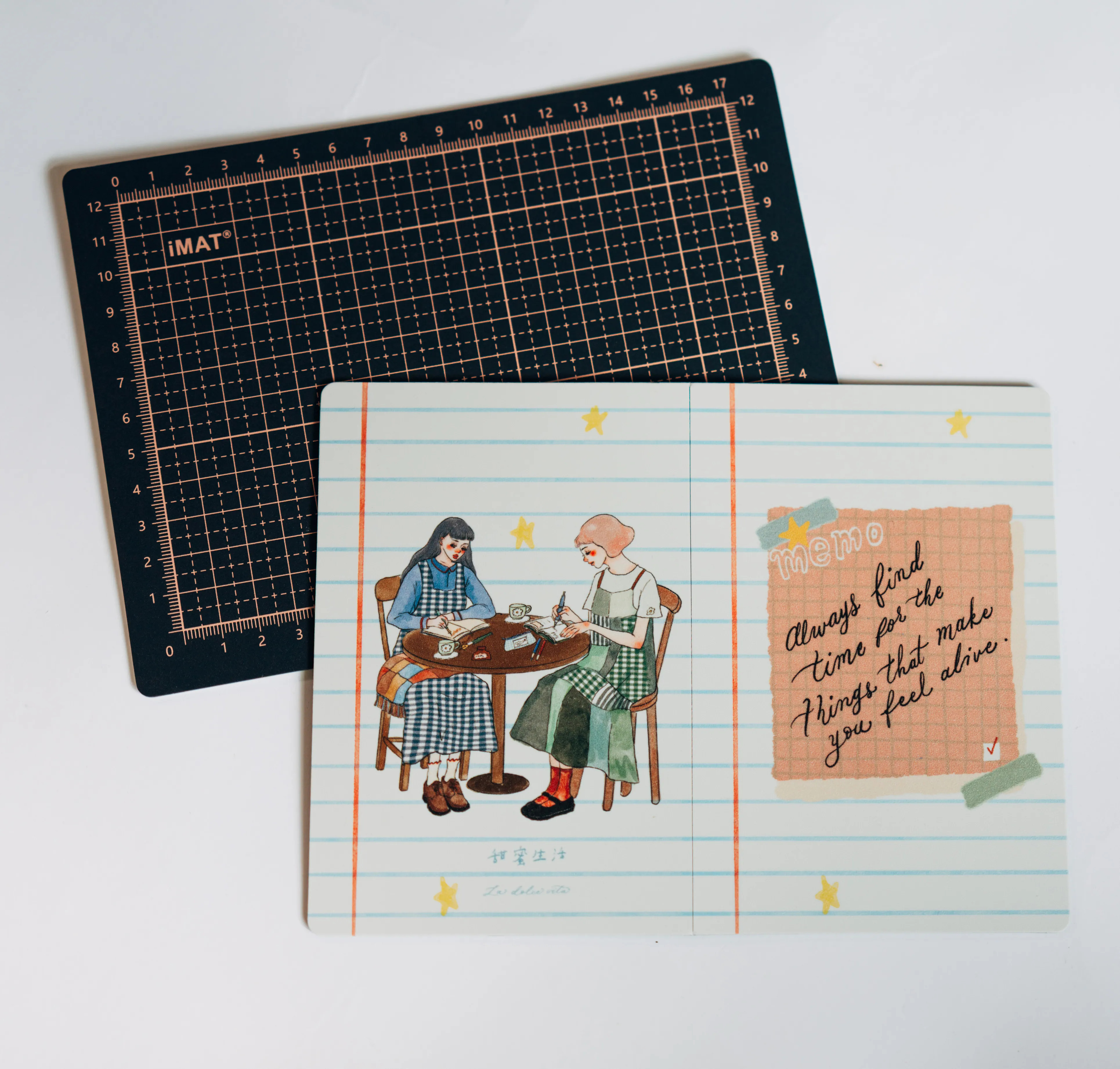 La dolce vita cutting mat a6 Journal with me