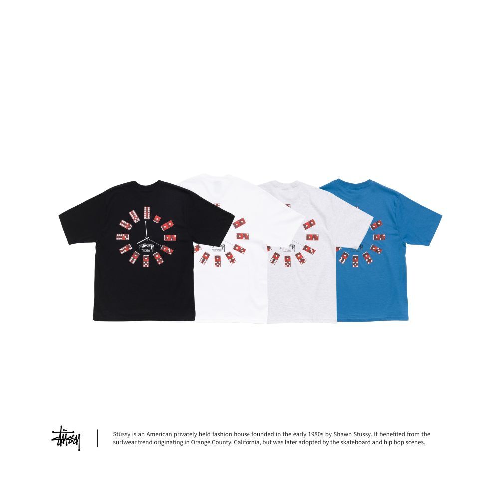 Stussy DICE CLOCK TEE 擲骰鬧鐘 T 恤