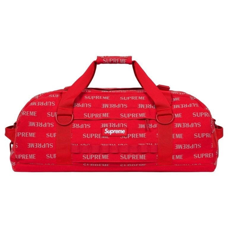 『代購+現貨商品』2026AW SUPREME Large Duffle Bag 滿版 LOGO 3M 反光 出國 旅行袋 波士頓包