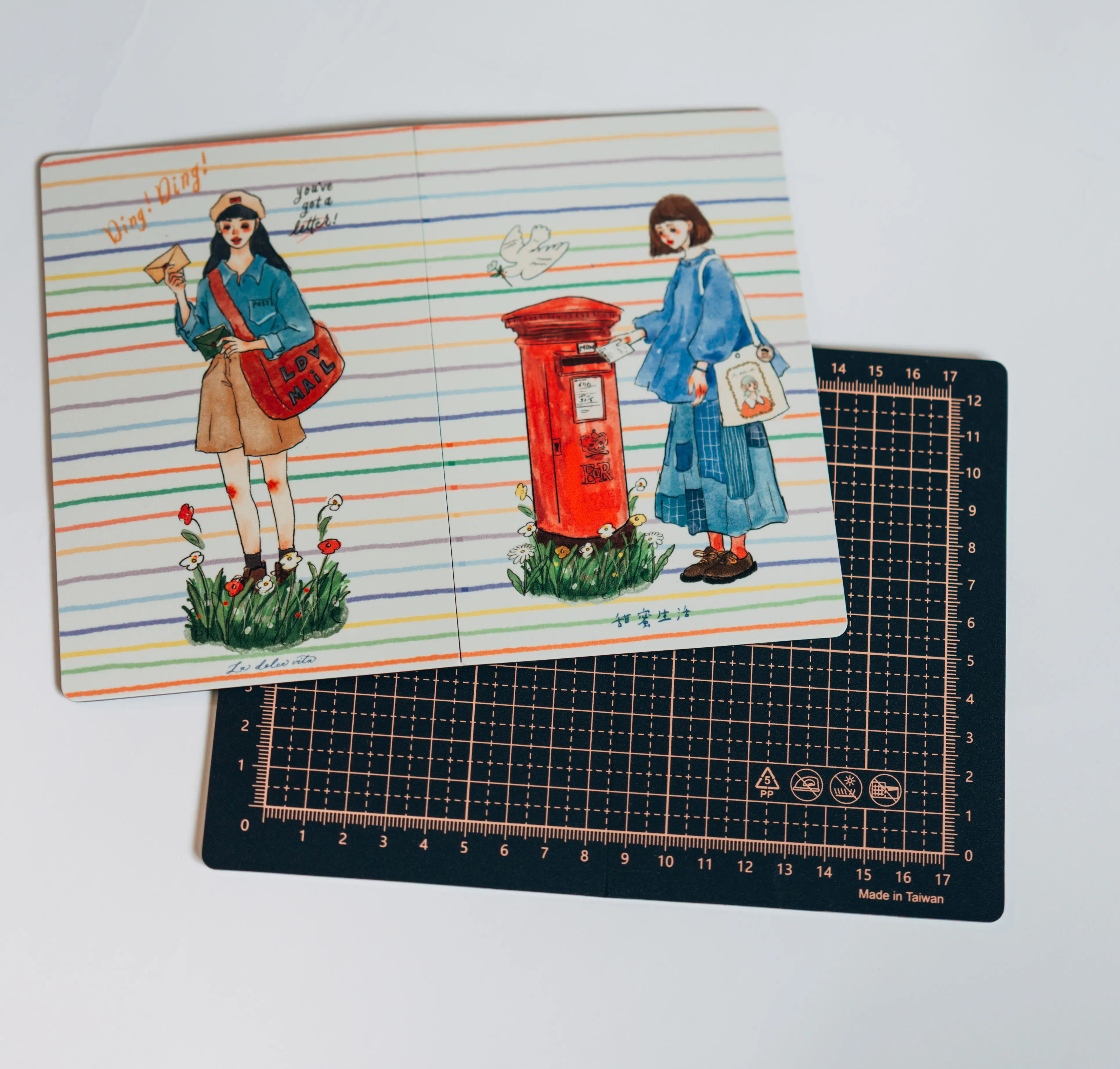 La dolce vita cutting mat a6 You've got a letter
