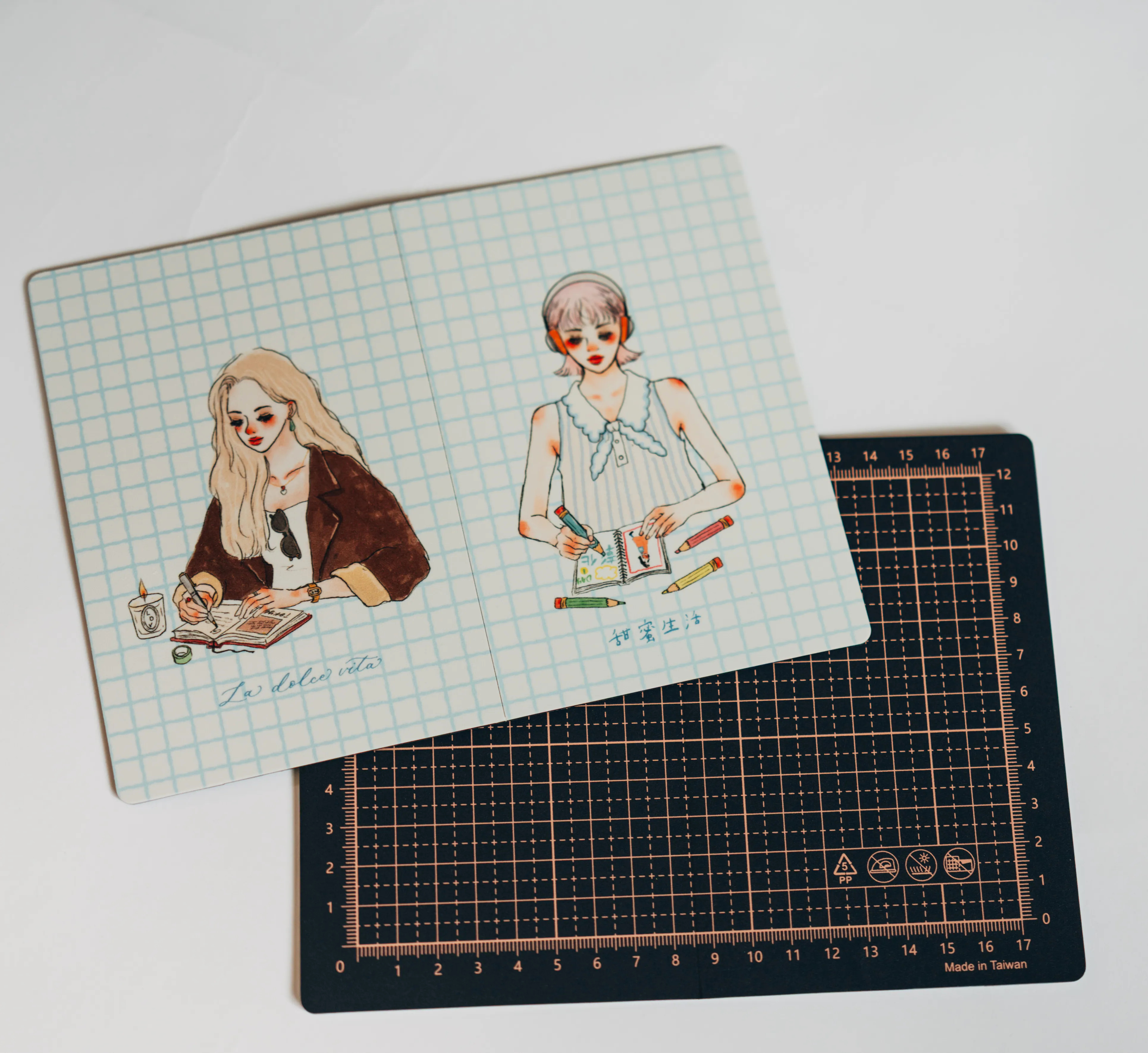 La dolce vita cutting mat a6 Writing