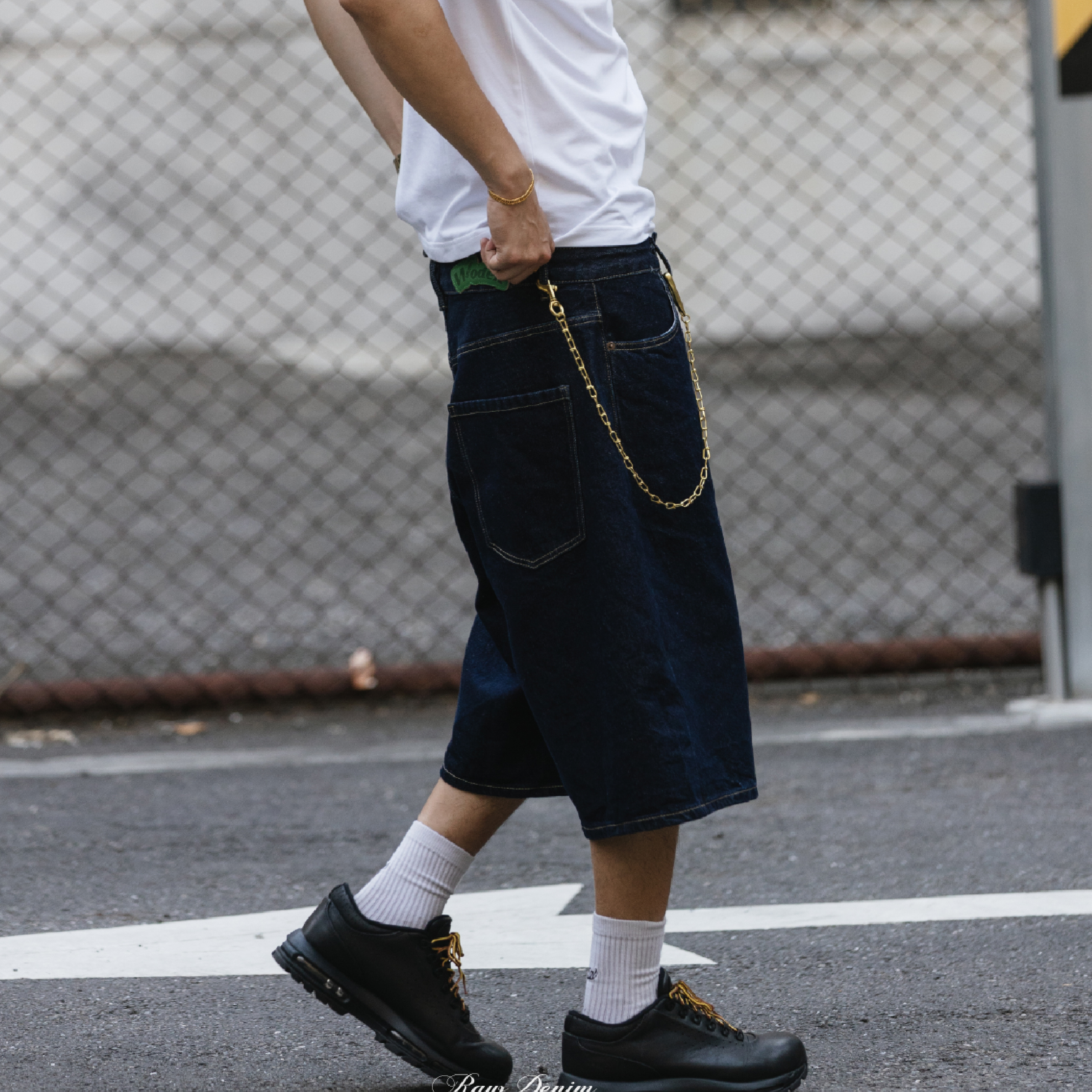 WODEN® Raw Denim Shorts 原色牛仔七分褲