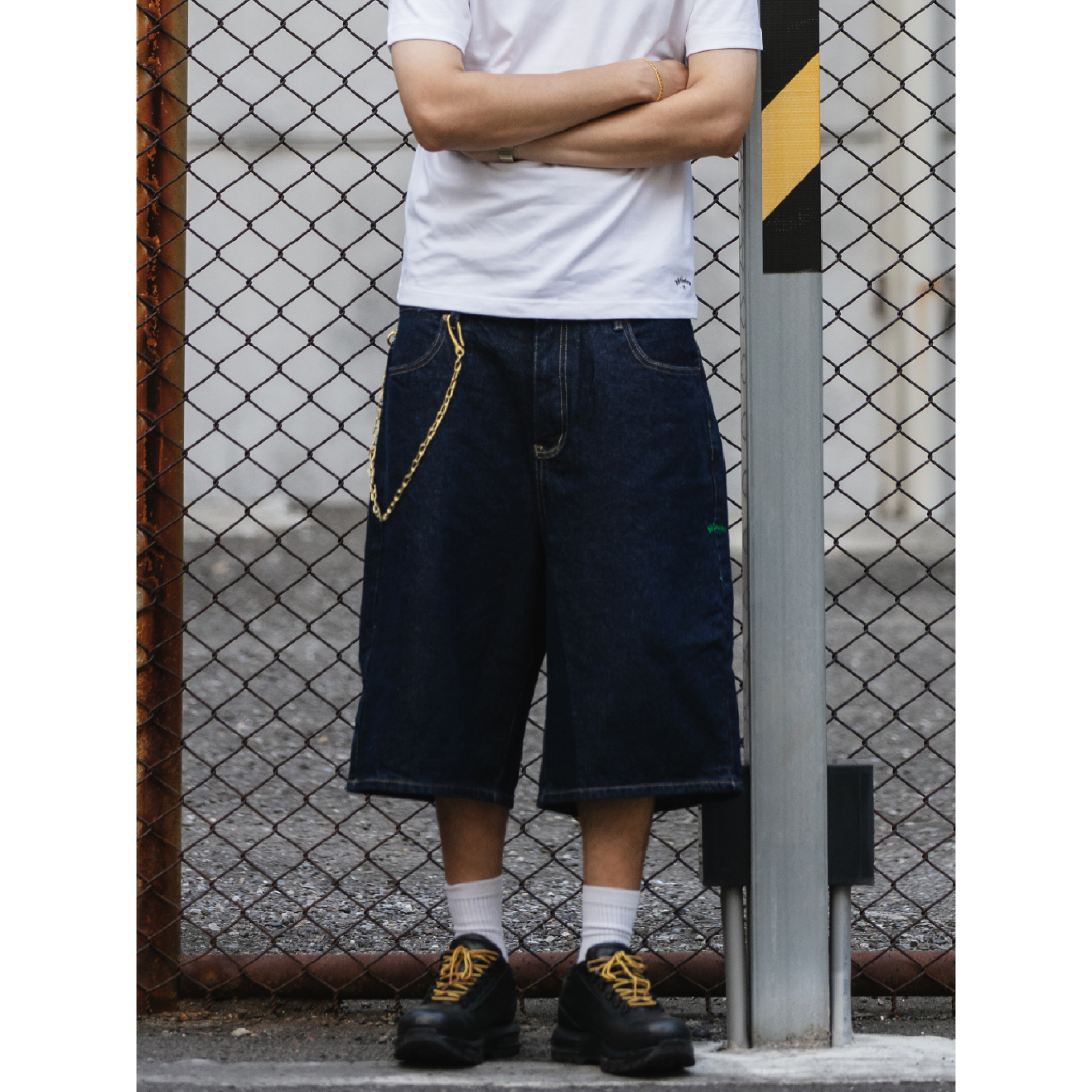 WODEN® Raw Denim Shorts 原色牛仔七分褲