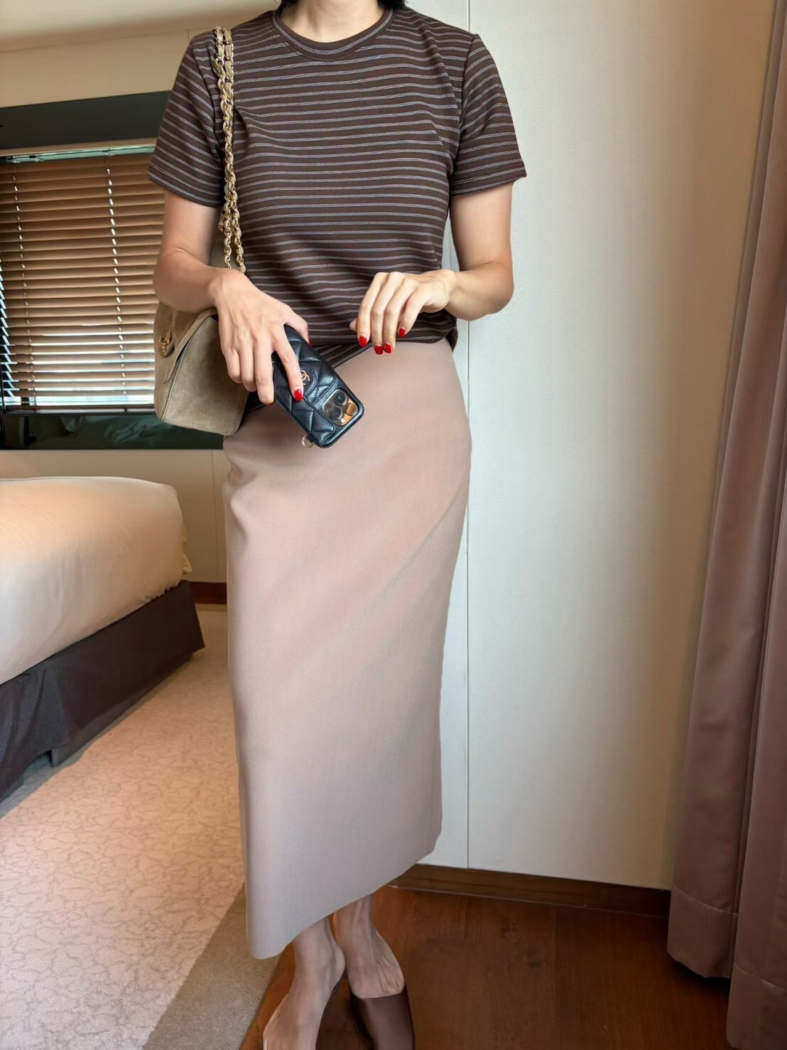 經典配色橫條紋短袖圓領棉TEE / 3色
