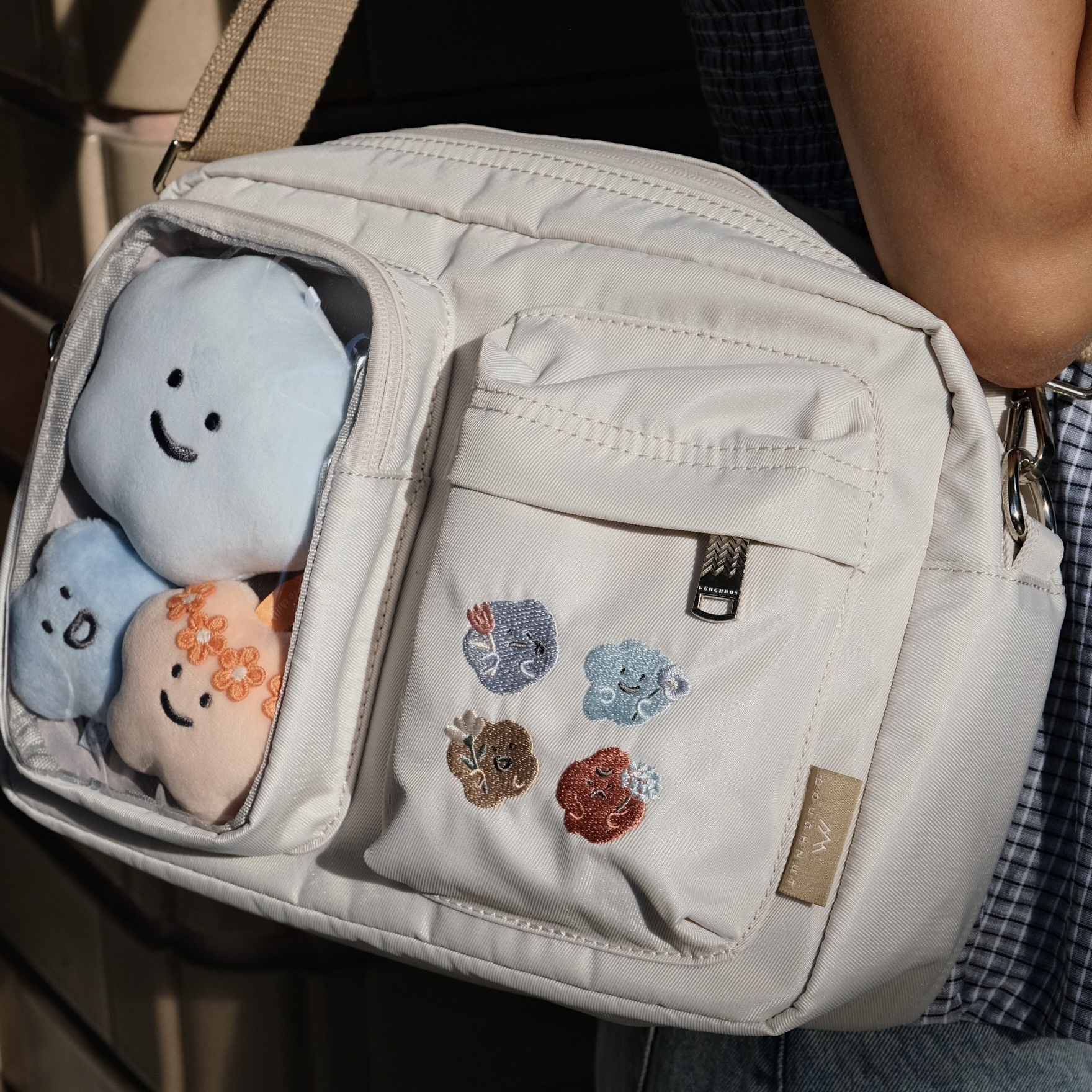 DOUGHNUT 聯名 Satchel 曬娃包 9.7吋側背包