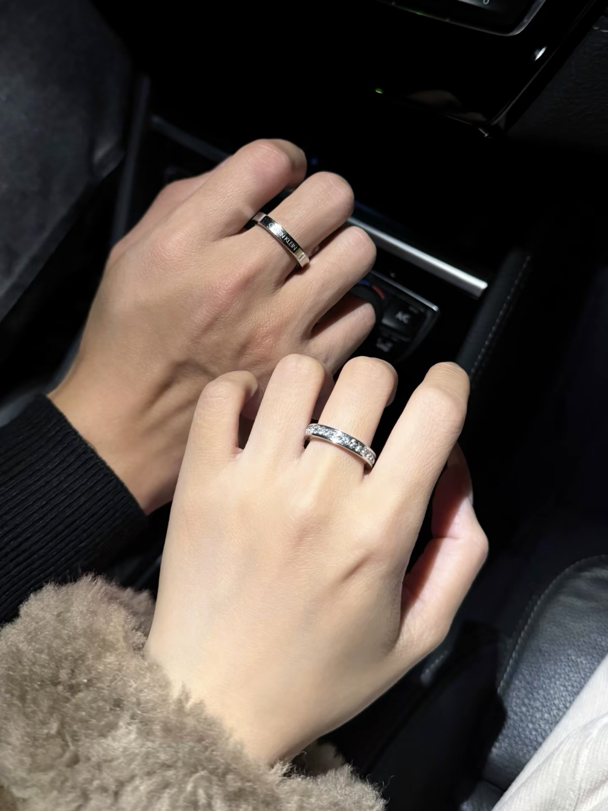 <對戒下單處> 💍CALVIN KLEIN  CK 滿天星 素面 刻字 對戒 戒指