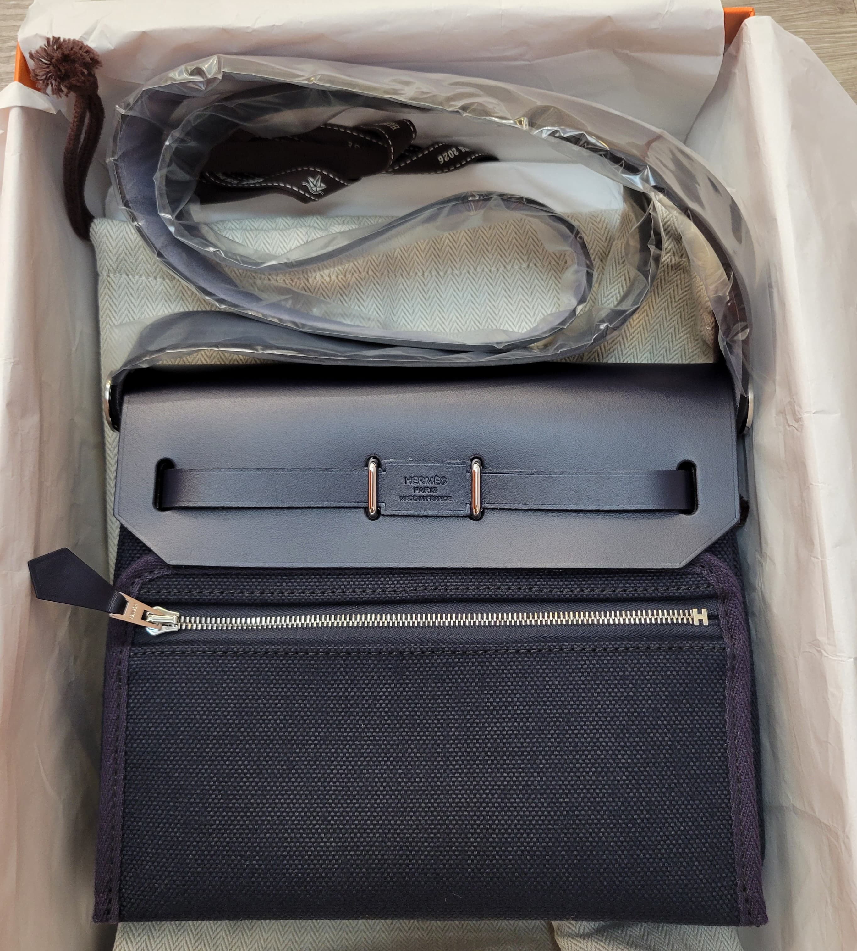 HERMES MINI HERBAG BLUE INDIGO CK 靛藍色