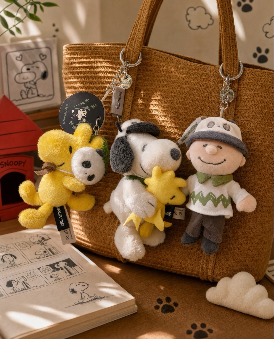 【APAIR】預購 Peanuts 史努比 成都限定 熊貓款 糊塗塔克 查理布朗 玩偶掛件 玩偶公仔