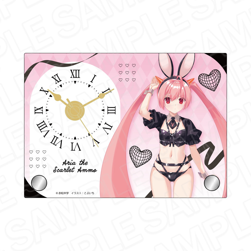 「ACG.GO」「預購」Contents Seed《緋彈的亞莉亞》迷你壓克力時鐘 神崎·H·亞莉亞 束縛兔女郎Ver.