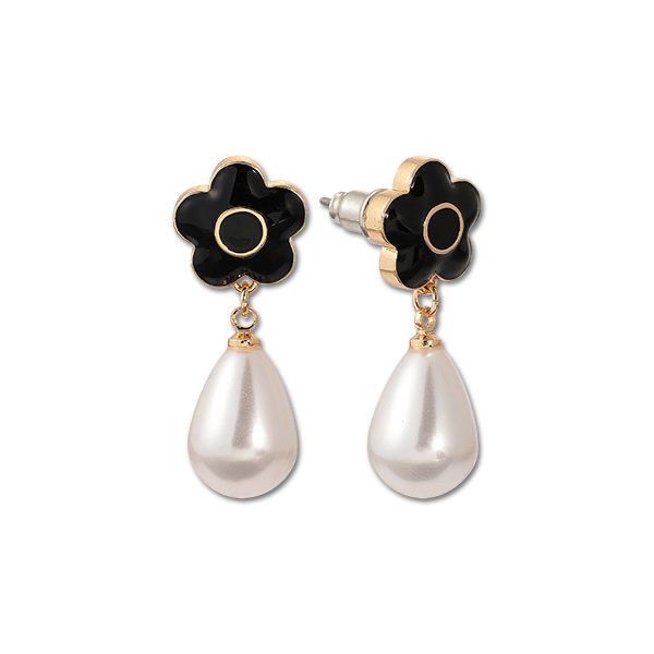 MARY QUANT / Epo Daisy Drop Pearl Earrings